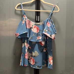 Floral off the shoulder top
